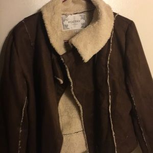 Poetry short 🐑 jacket faux size large
